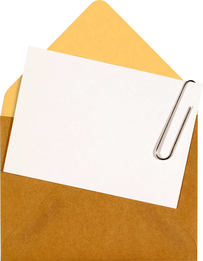 Blank Letter with Envelope