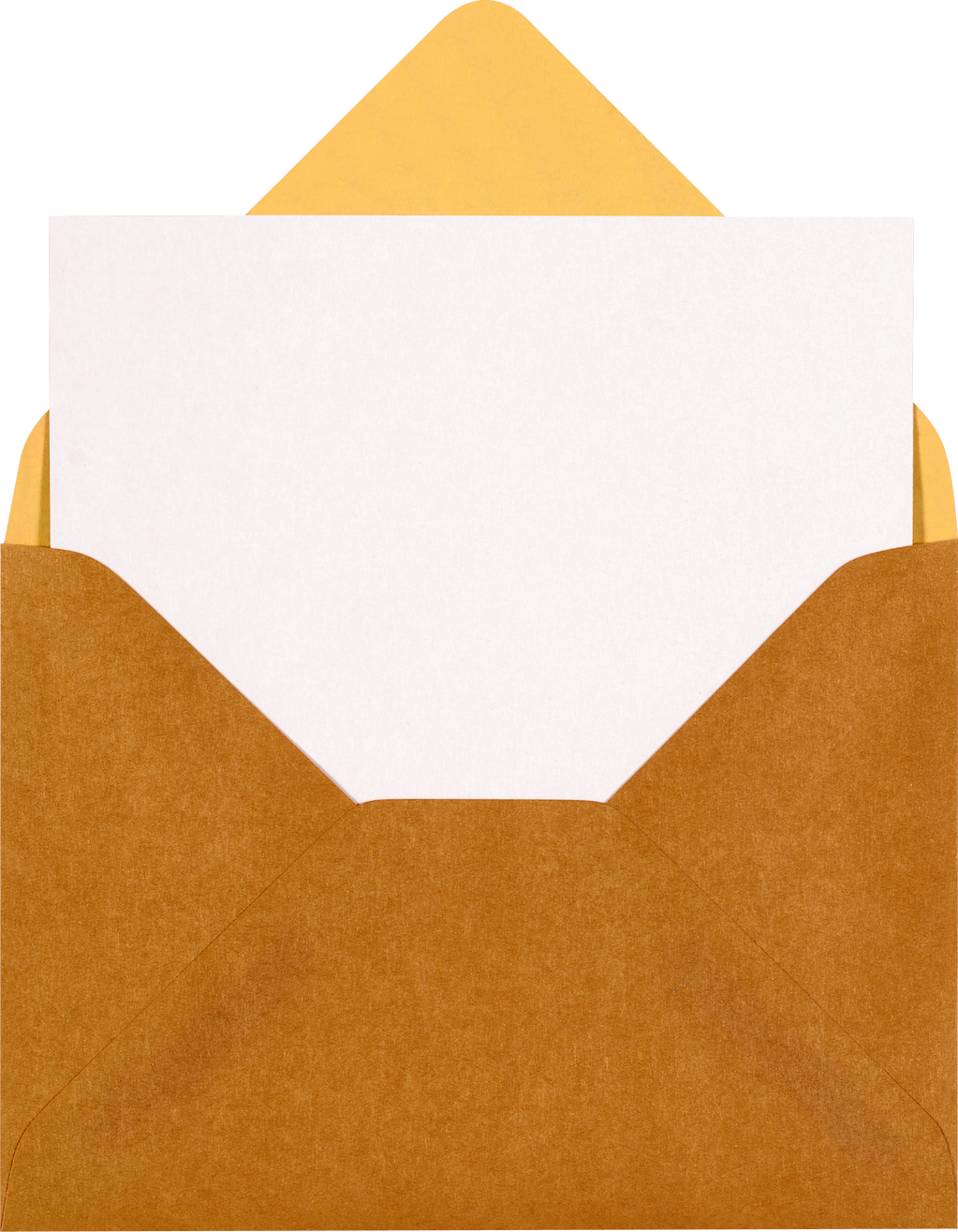 Blank Letter with Envelope